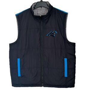 NFL Carolina Panthers G-III Apparel Reversible Full-Zip Vest 4 Pkts Men's Sz XL